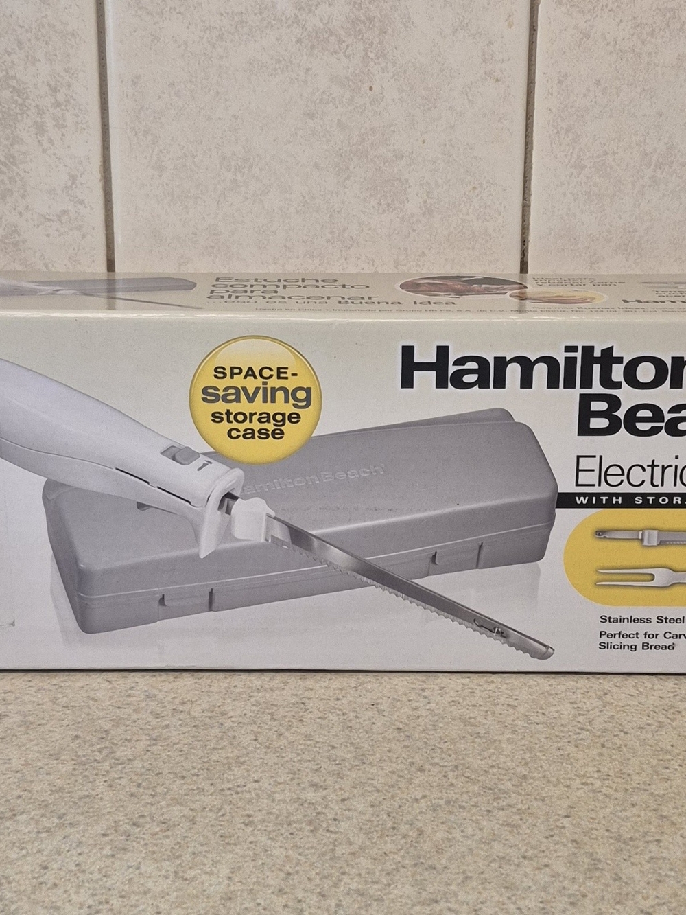 Hamilton Beach Electric Knife Set Carving Kit w/Hard Case 74250R Brand New Still